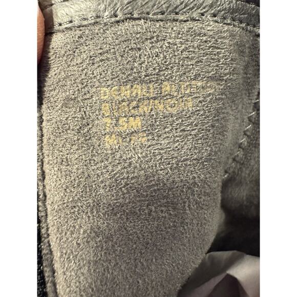 Earth Shoes Denali Altitude Leather Moto Biker Boot Black Studded Womens 7.5 EUC - Picture 9 of 9